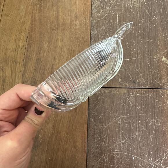 Depression era Anchor Hocking art deco Ribbed Nappy Dish bowl Chipped‎ - Picture 3 of 8